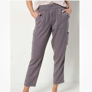 Laurie Felt Lyocell Cargo Pants Grey women’s small (bin CC)